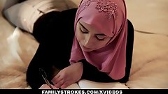 FamilyStrokes - Pakistani Wife Rides Cock In Hijab